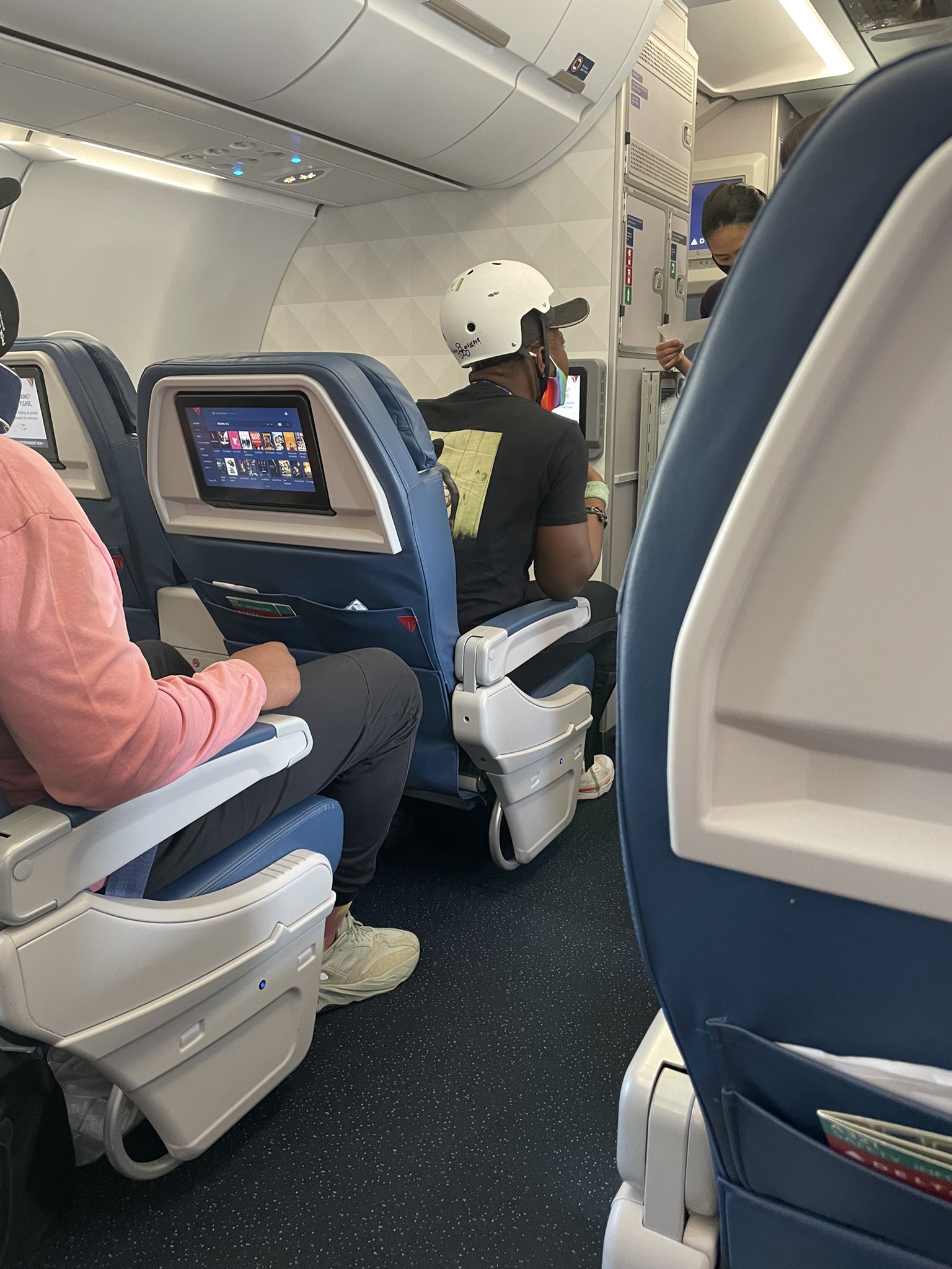 people sitting in an airplane