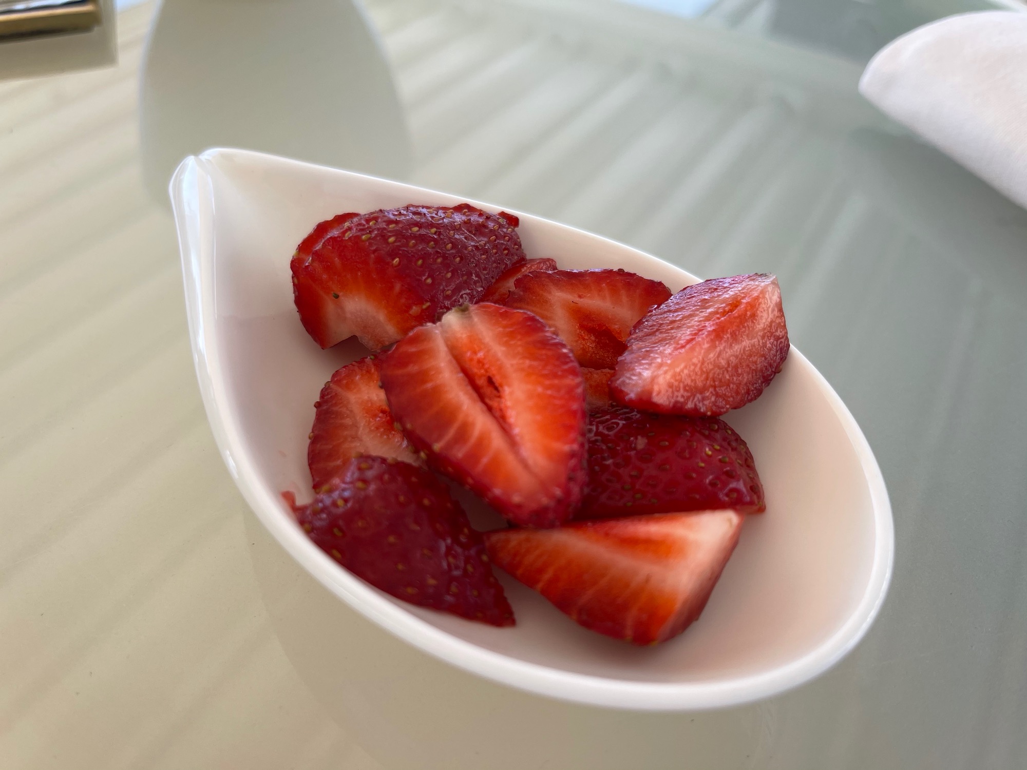 a bowl of strawberries