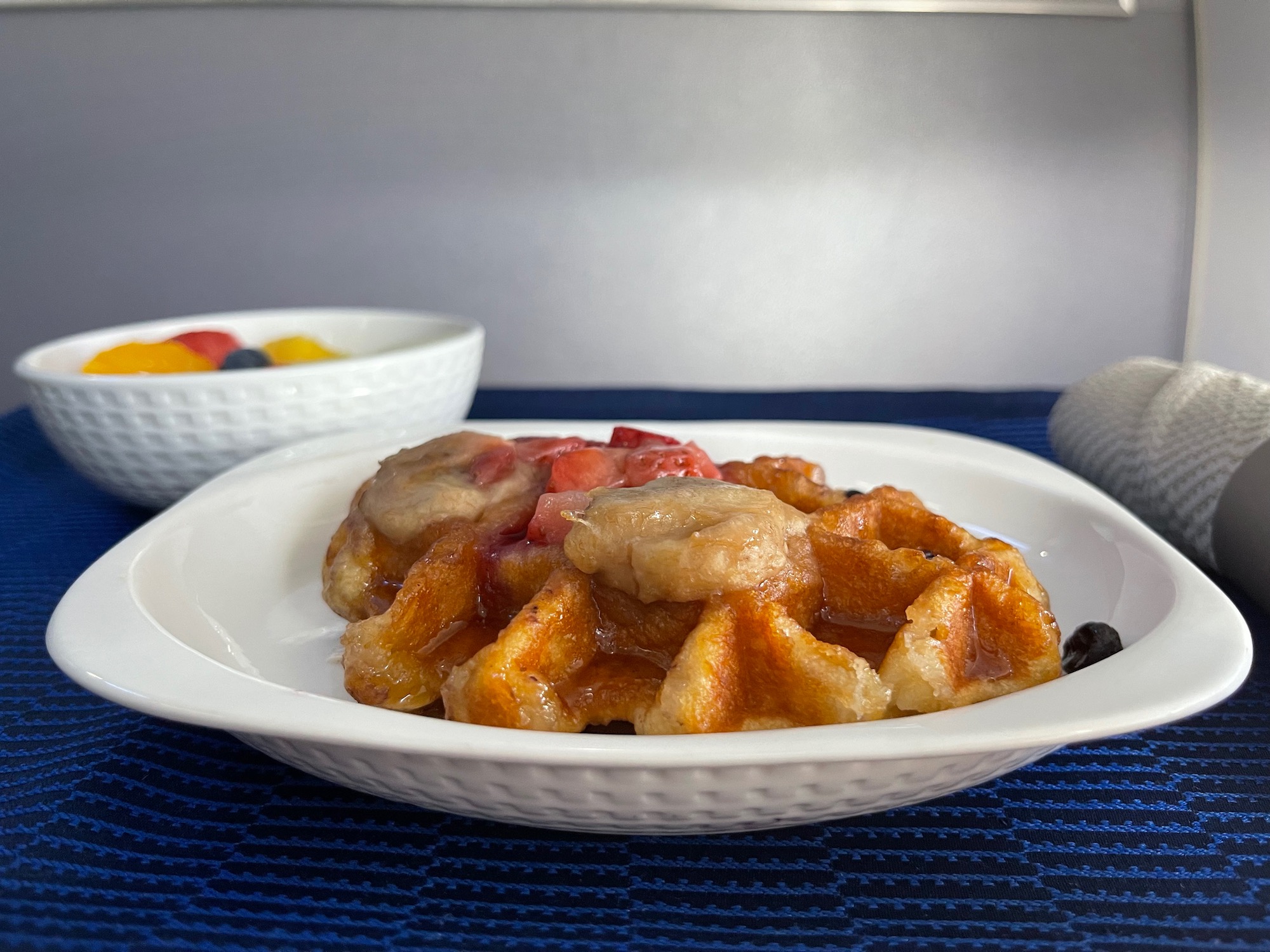 a plate of food on a table