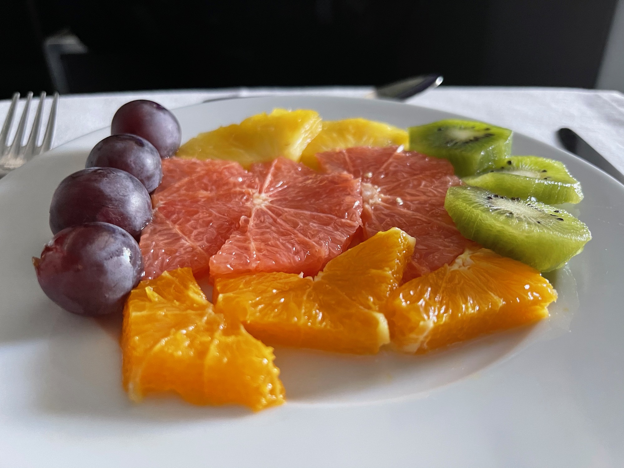 a plate of fruit on a table