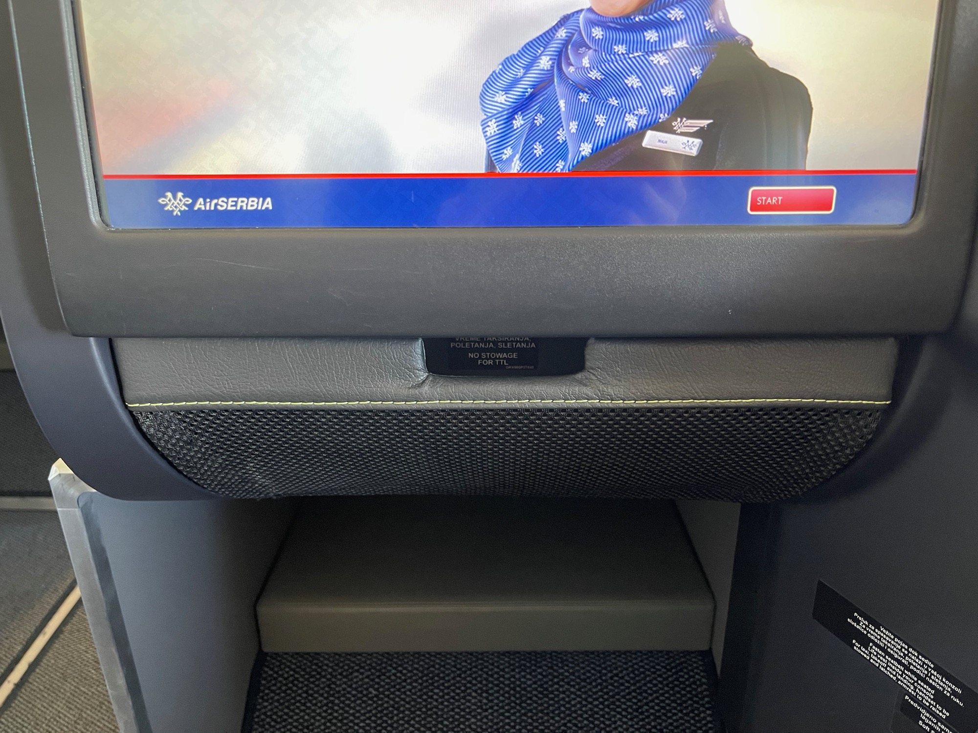 a screen with a picture of a woman on it