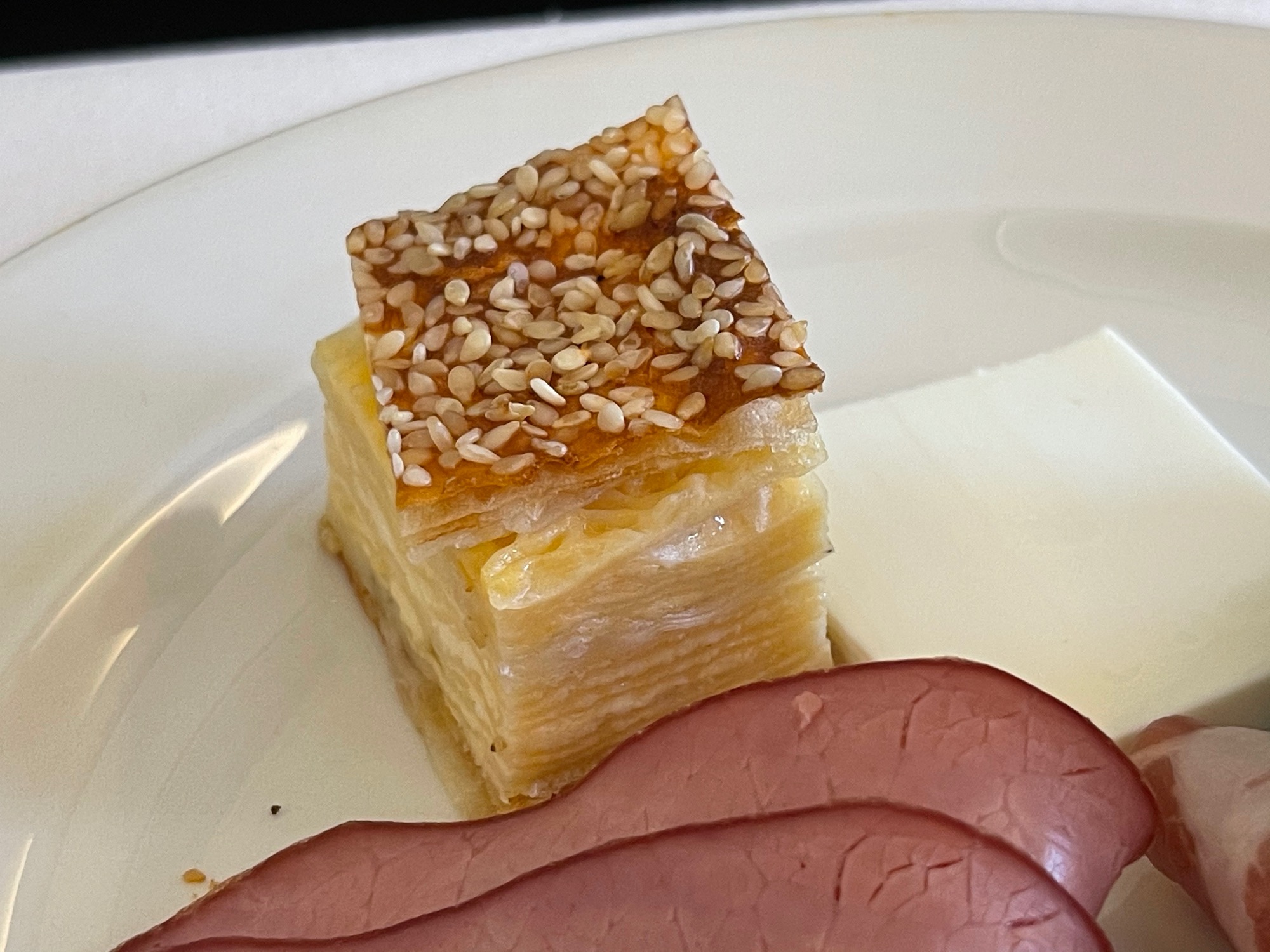 a plate of food on a table