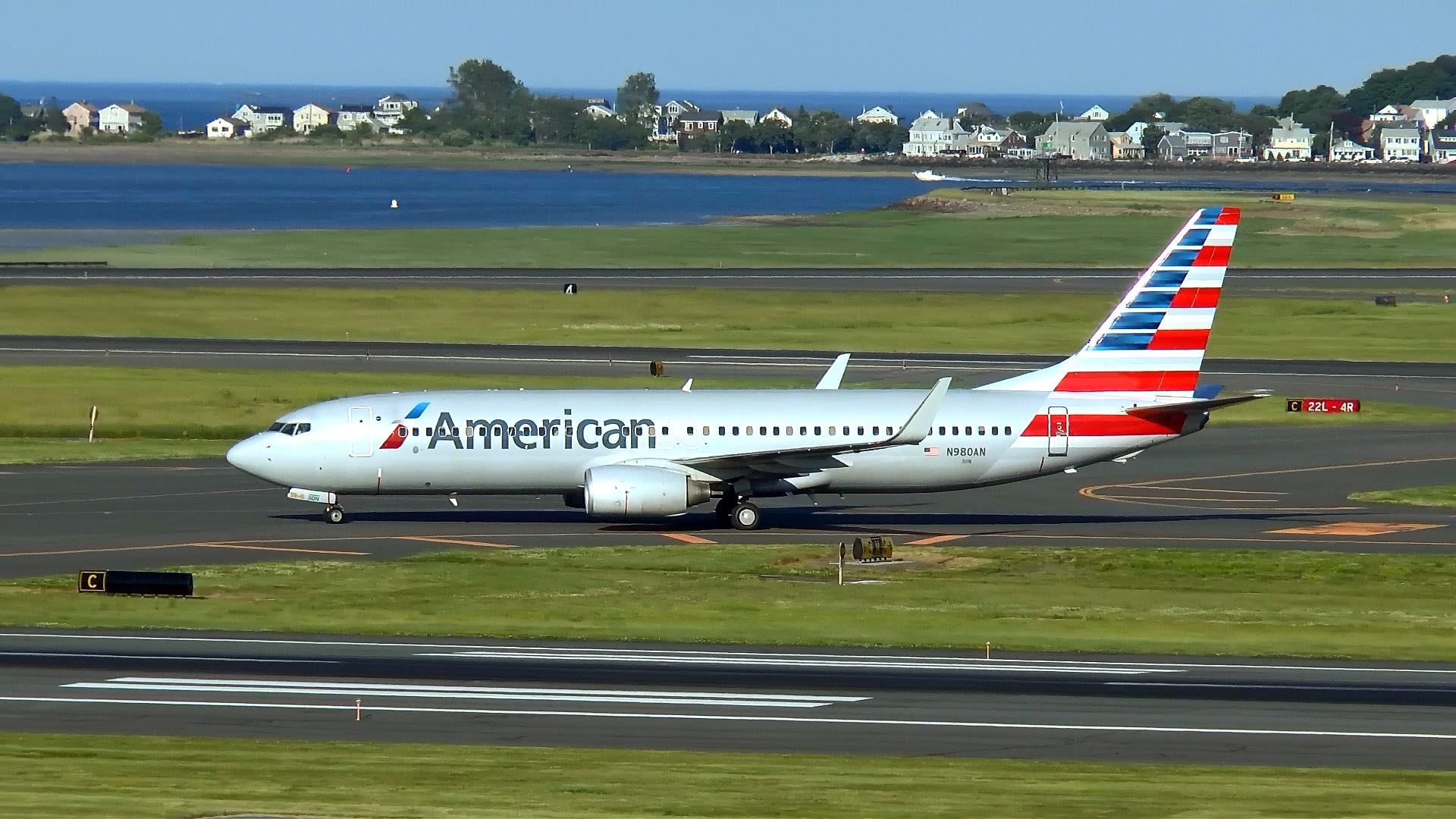 an airplane on a runway