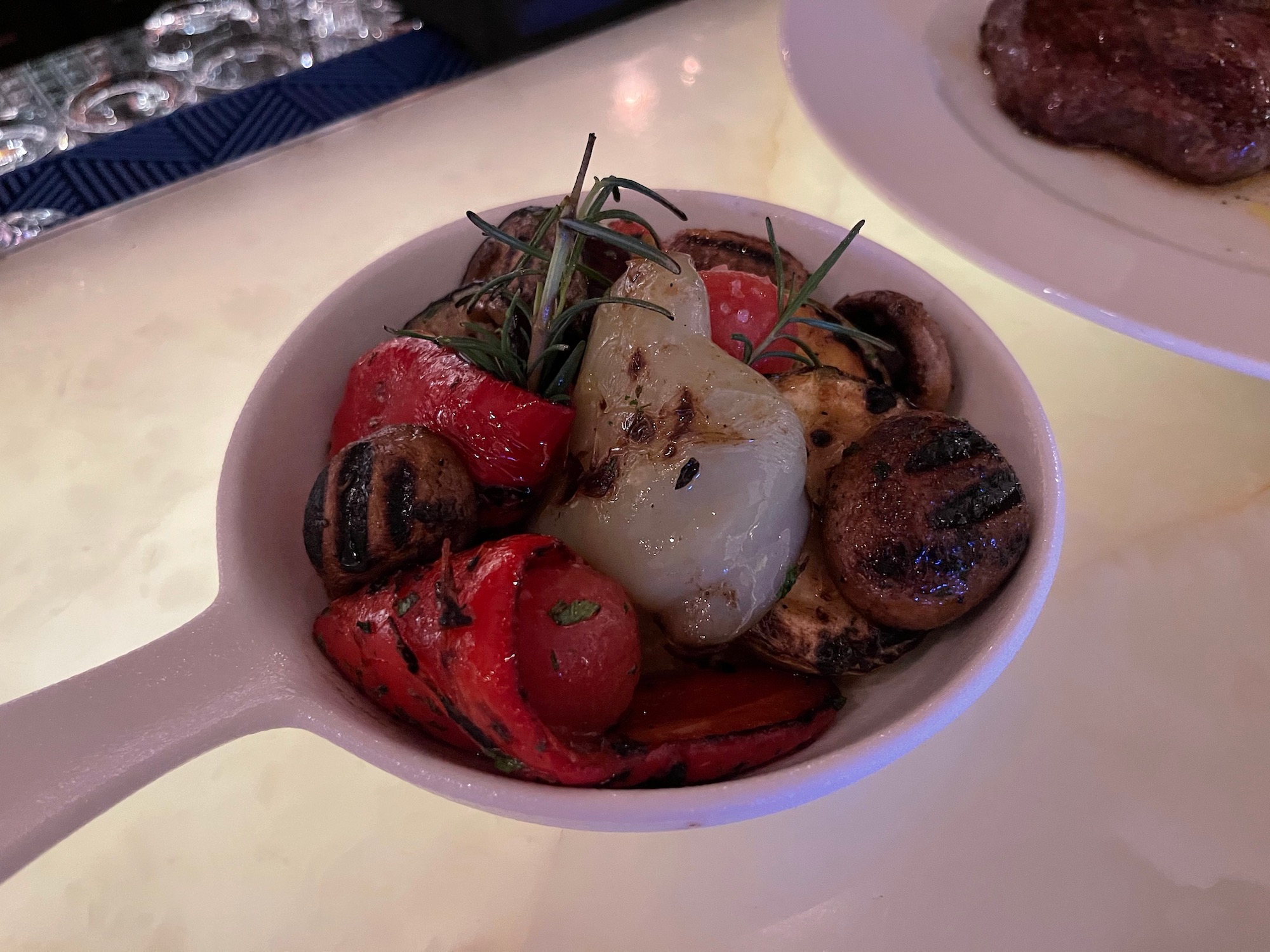 a bowl of food on a table