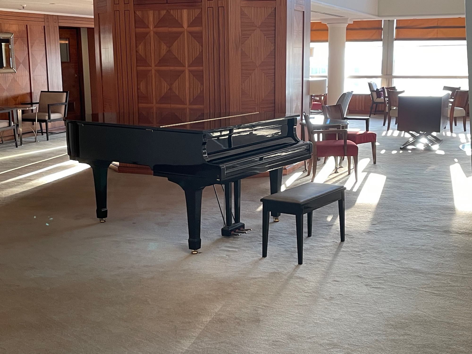 a piano in a room