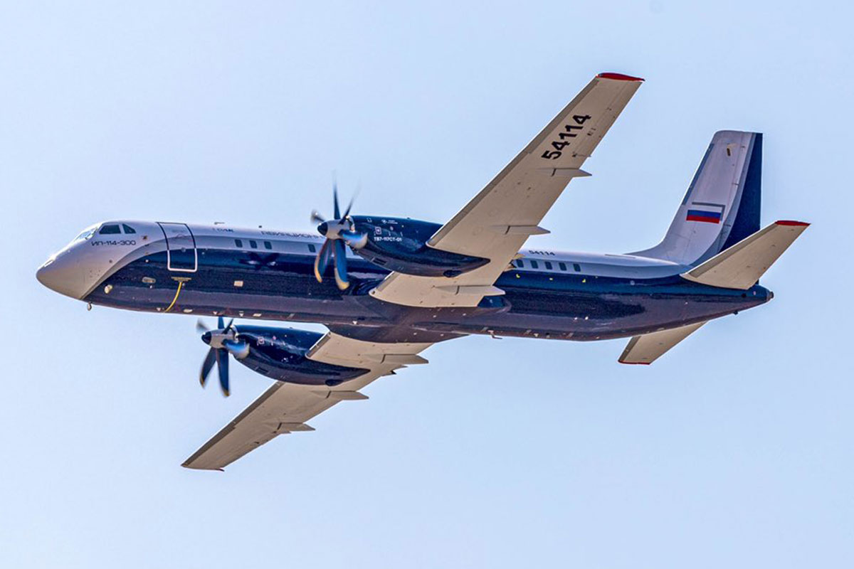 a plane flying in the sky