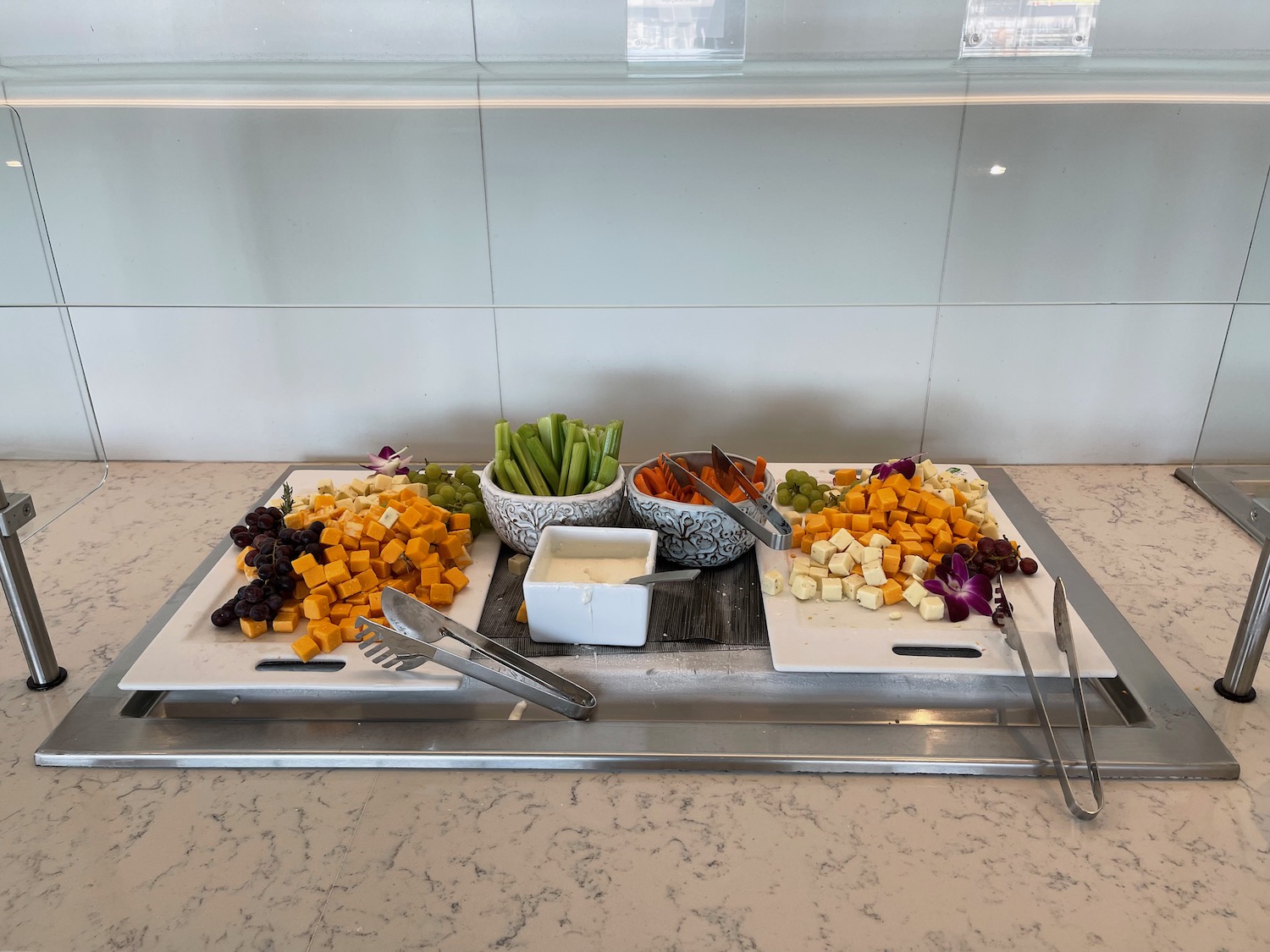 a tray of food on a table