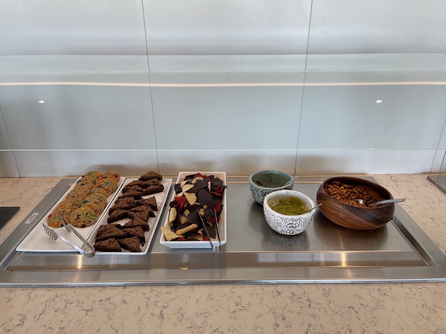 a tray of food on a counter