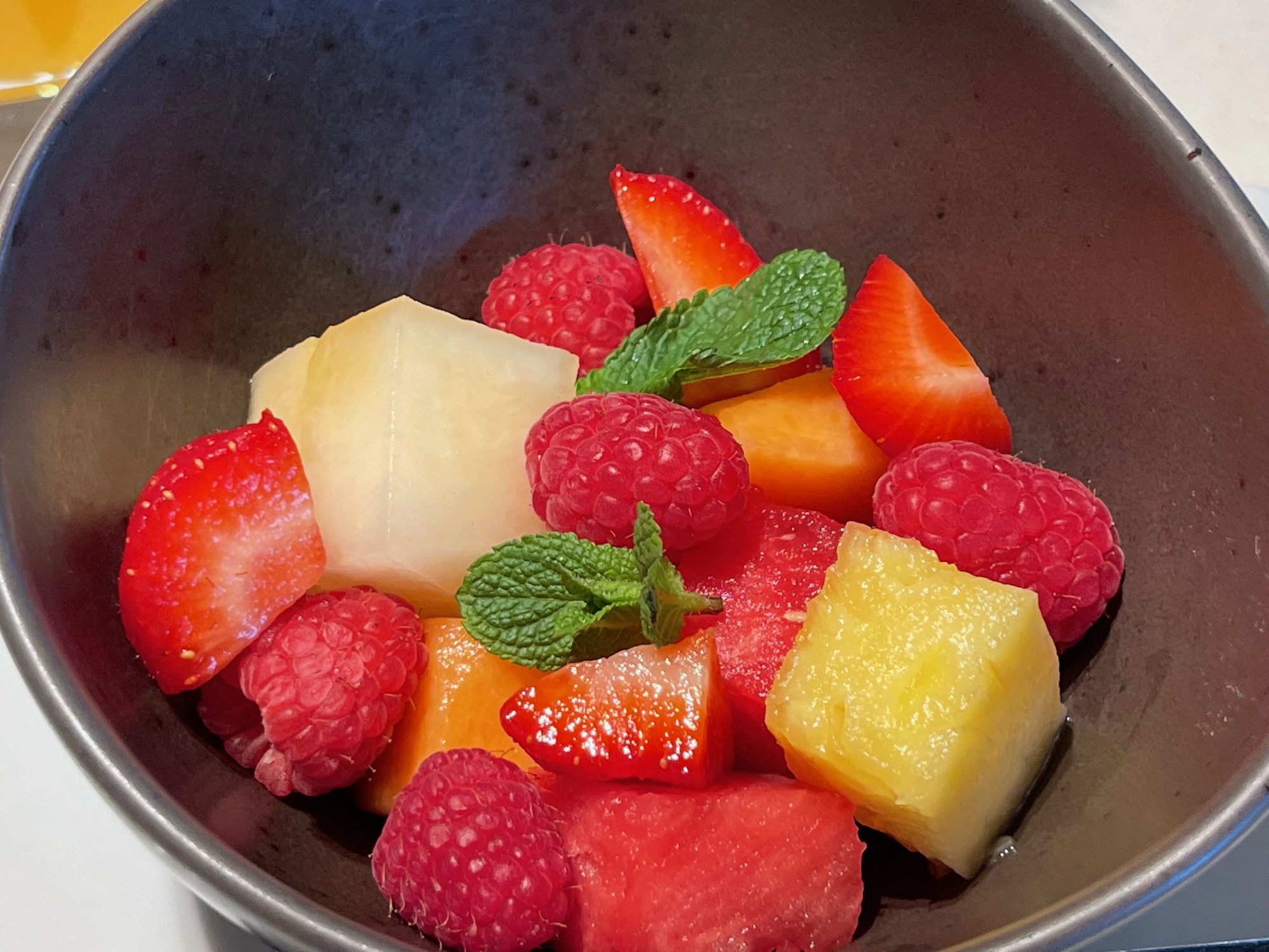 a bowl of fruit in a bowl