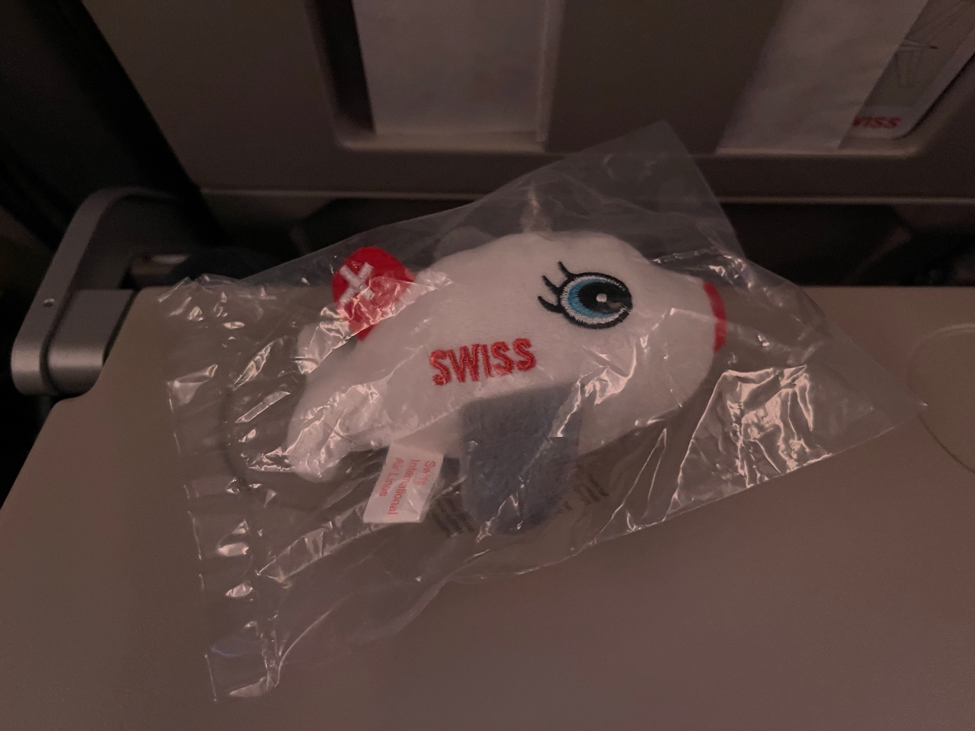 a stuffed toy in a plastic bag