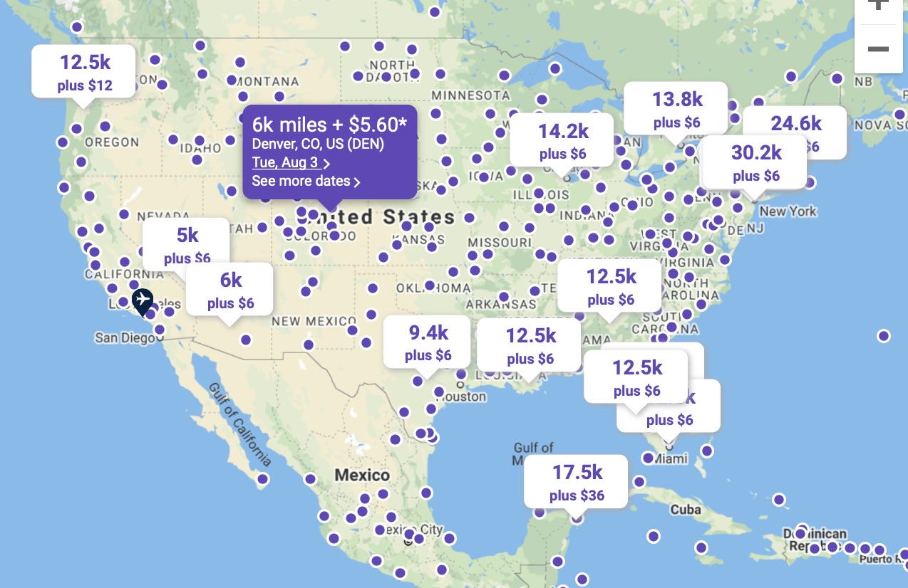 award travel map