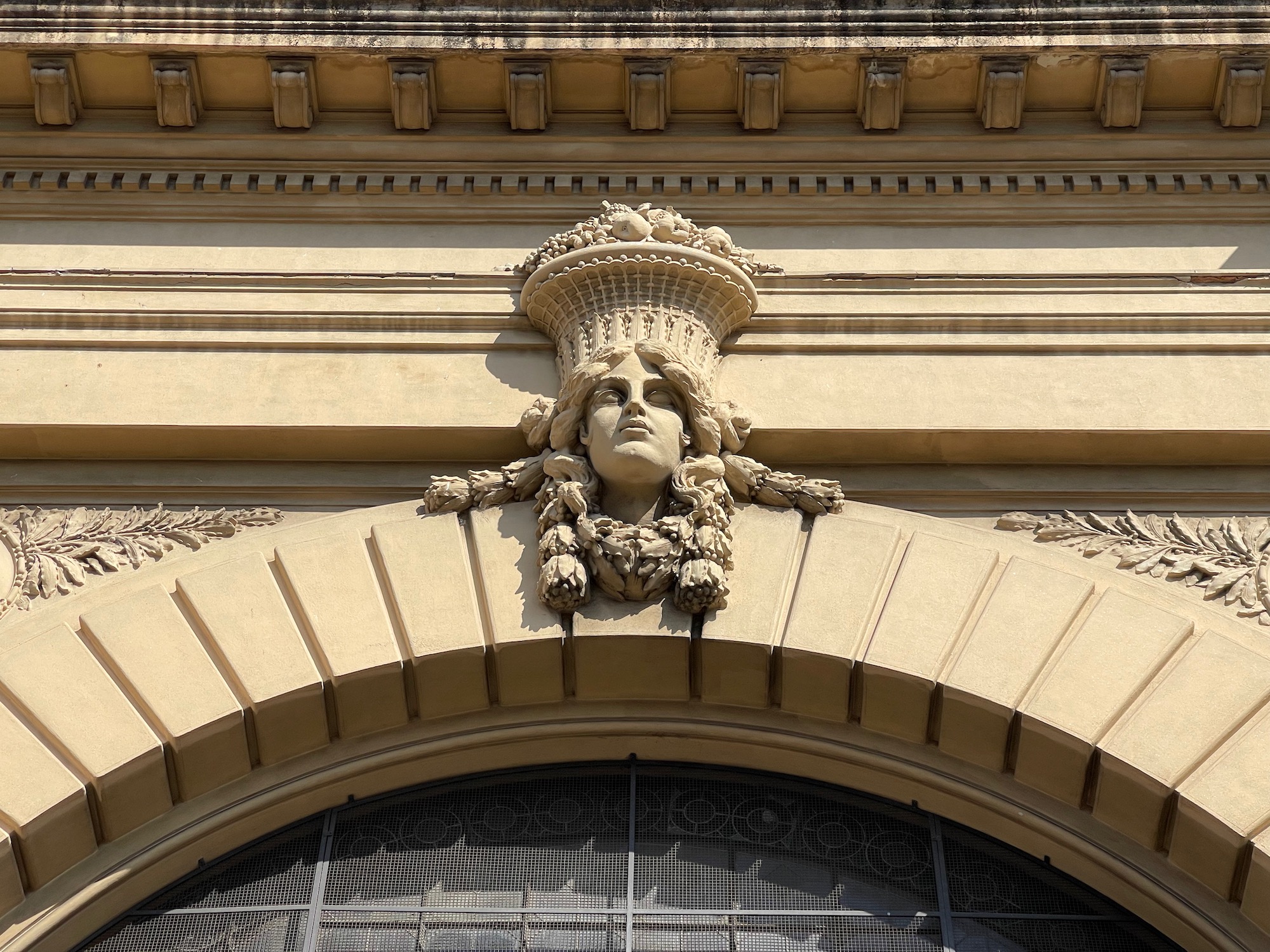 a statue on a building