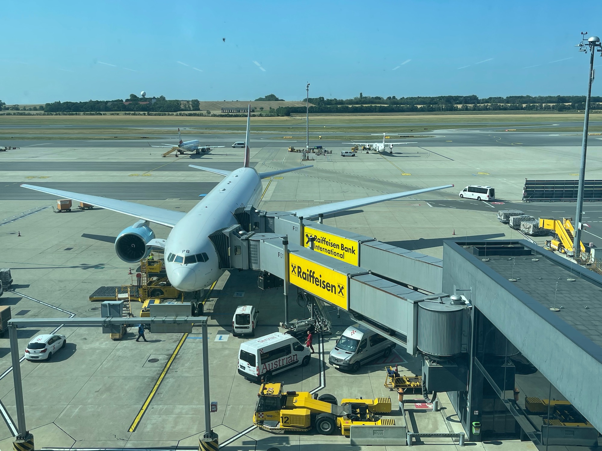 an airplane at an airport