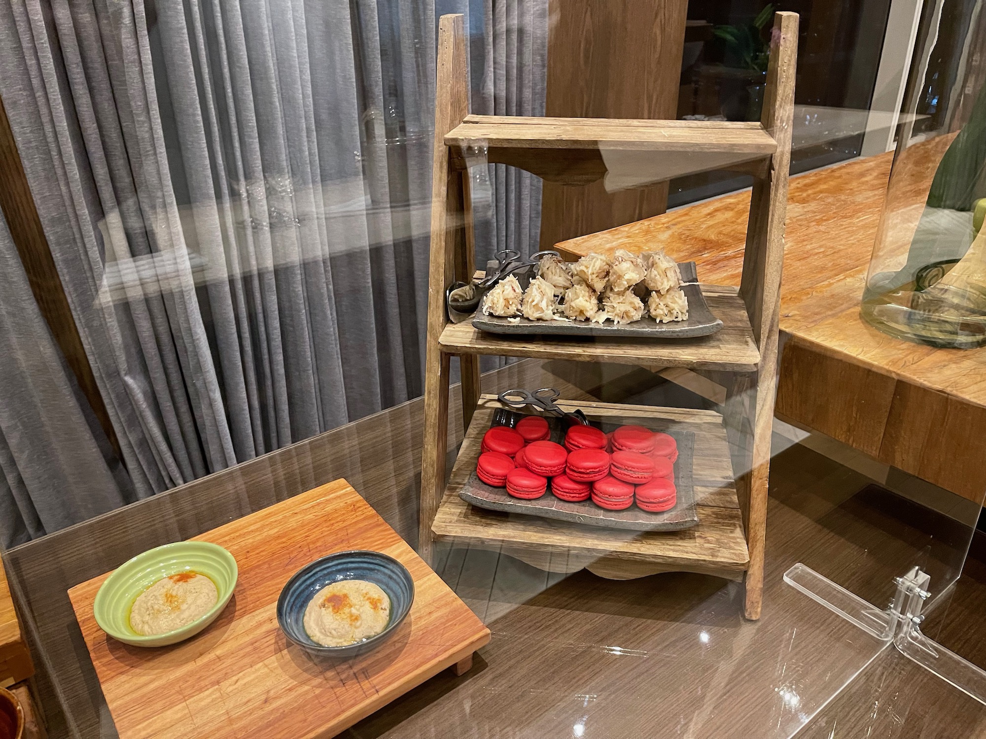 a tray of food on a table