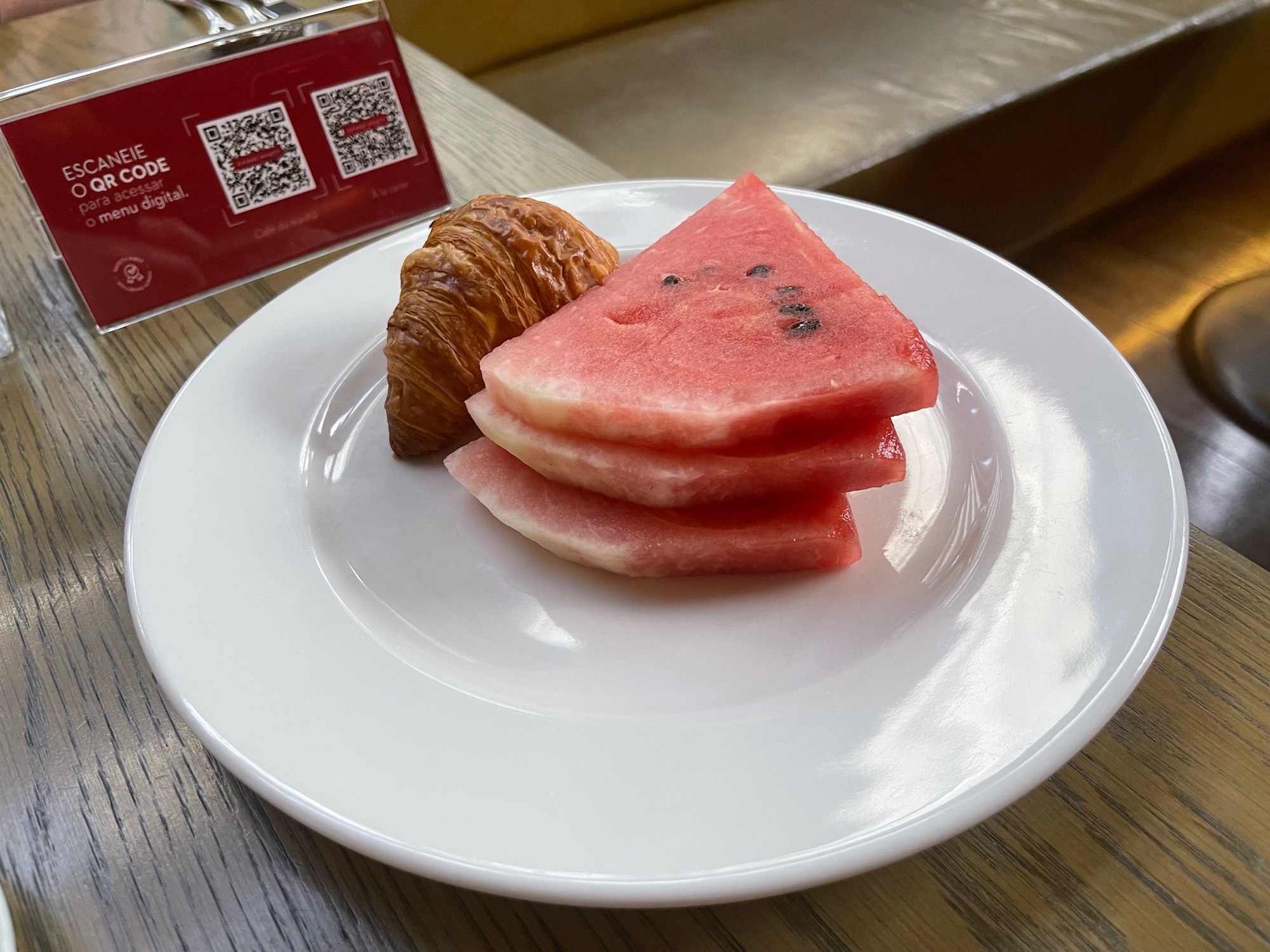 a plate of food on a table