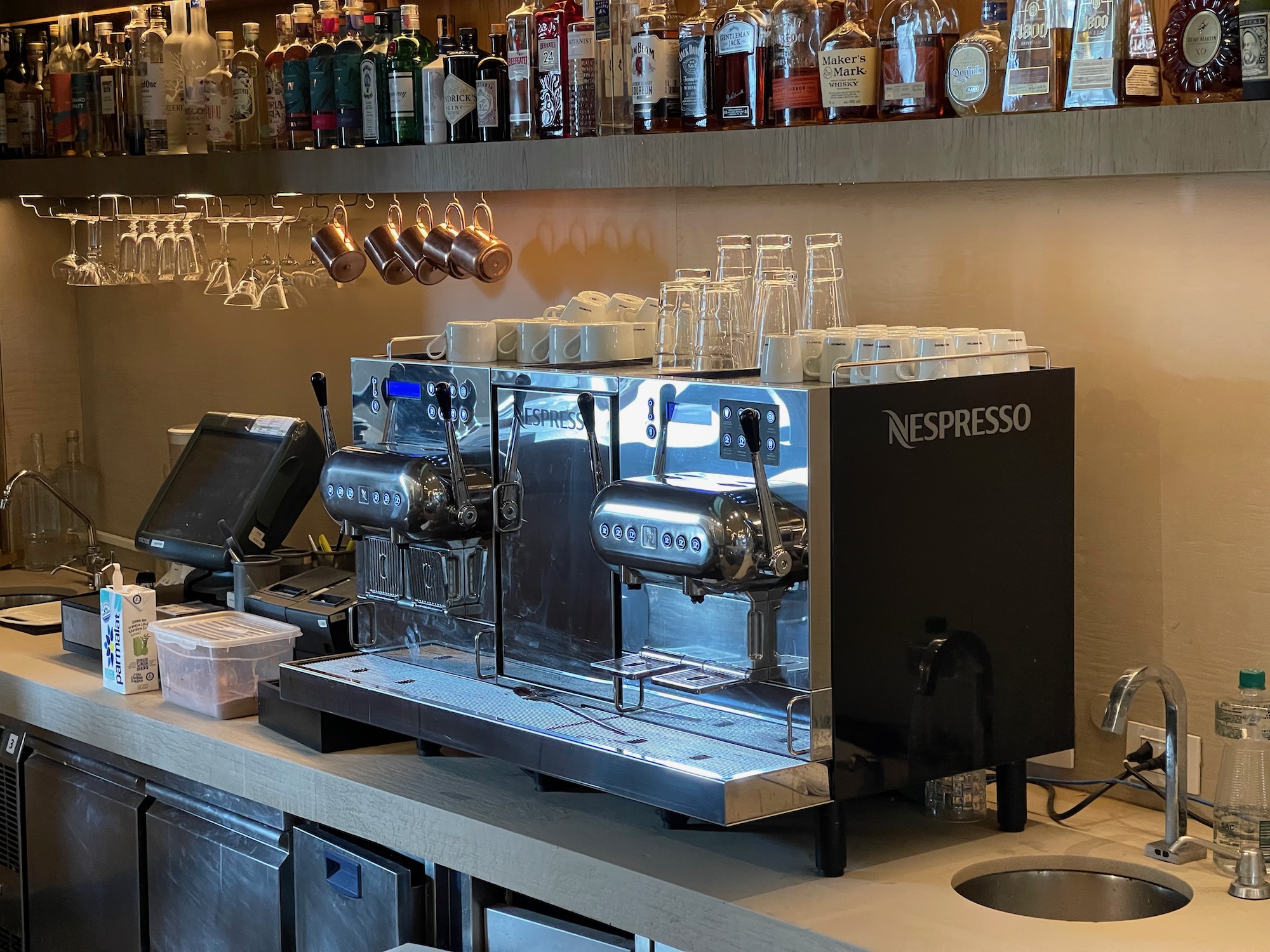 a coffee machine on a counter