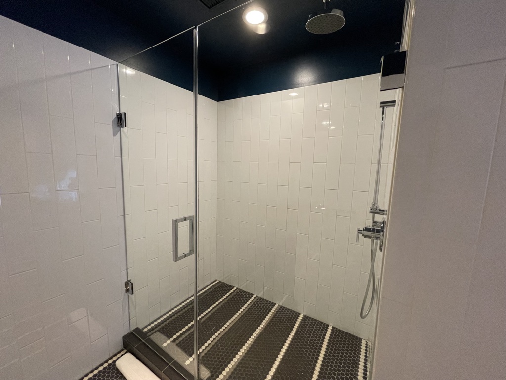 Master bathhroom shower loft suite Thompson Chicago