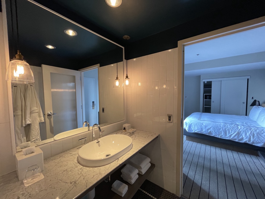 Master bathroom to bed Thompson Chicago