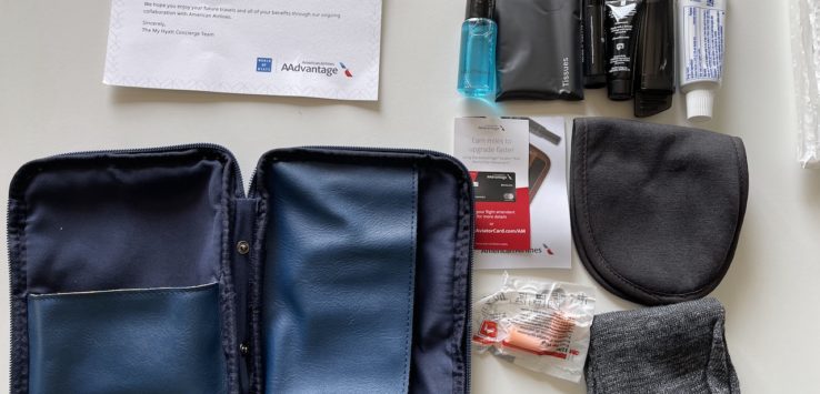 My Hyatt Concierge American Airlines Amenity Kit