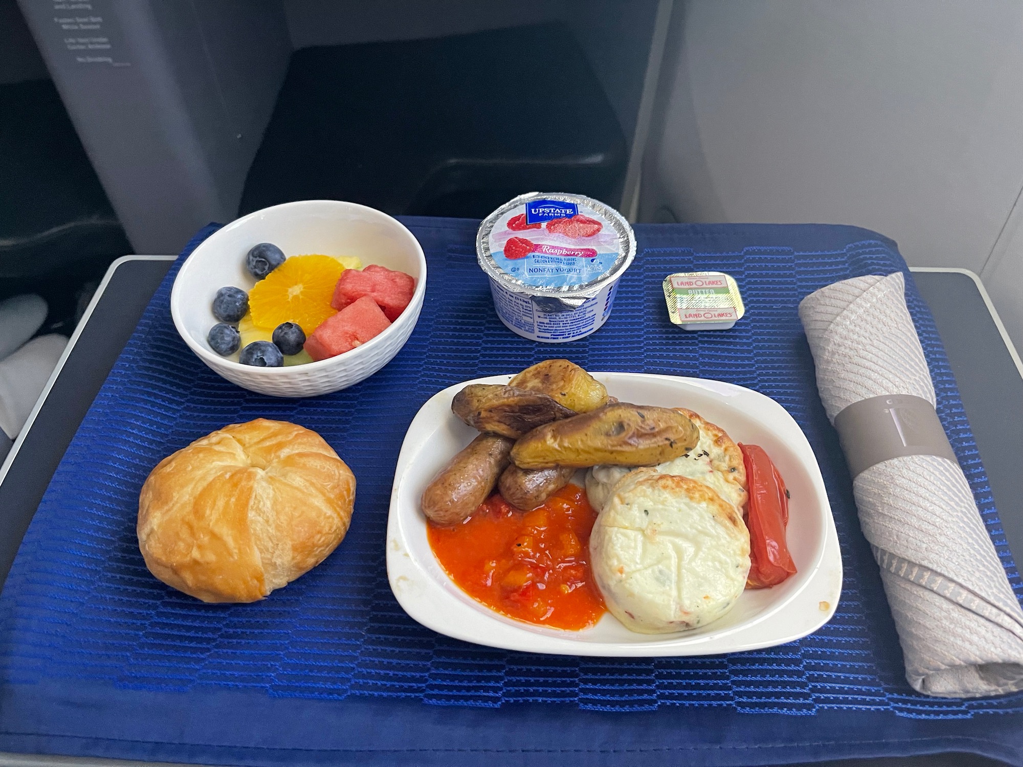 a plate of food on a table