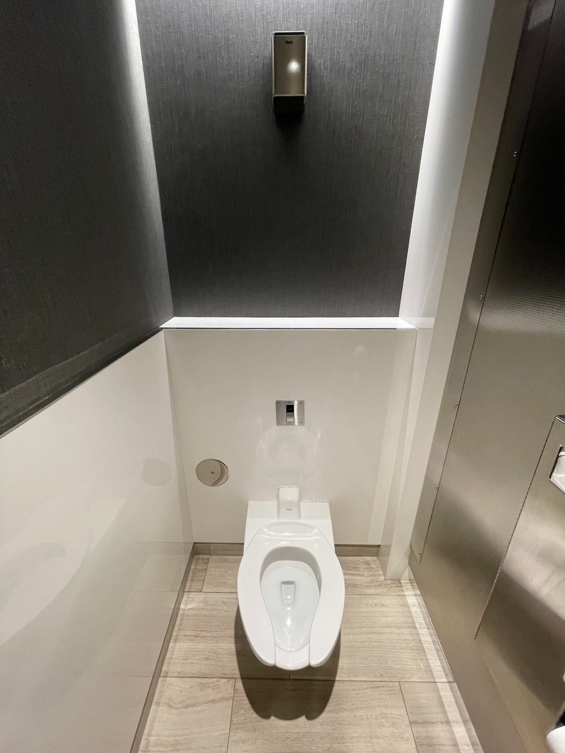 a toilet in a bathroom