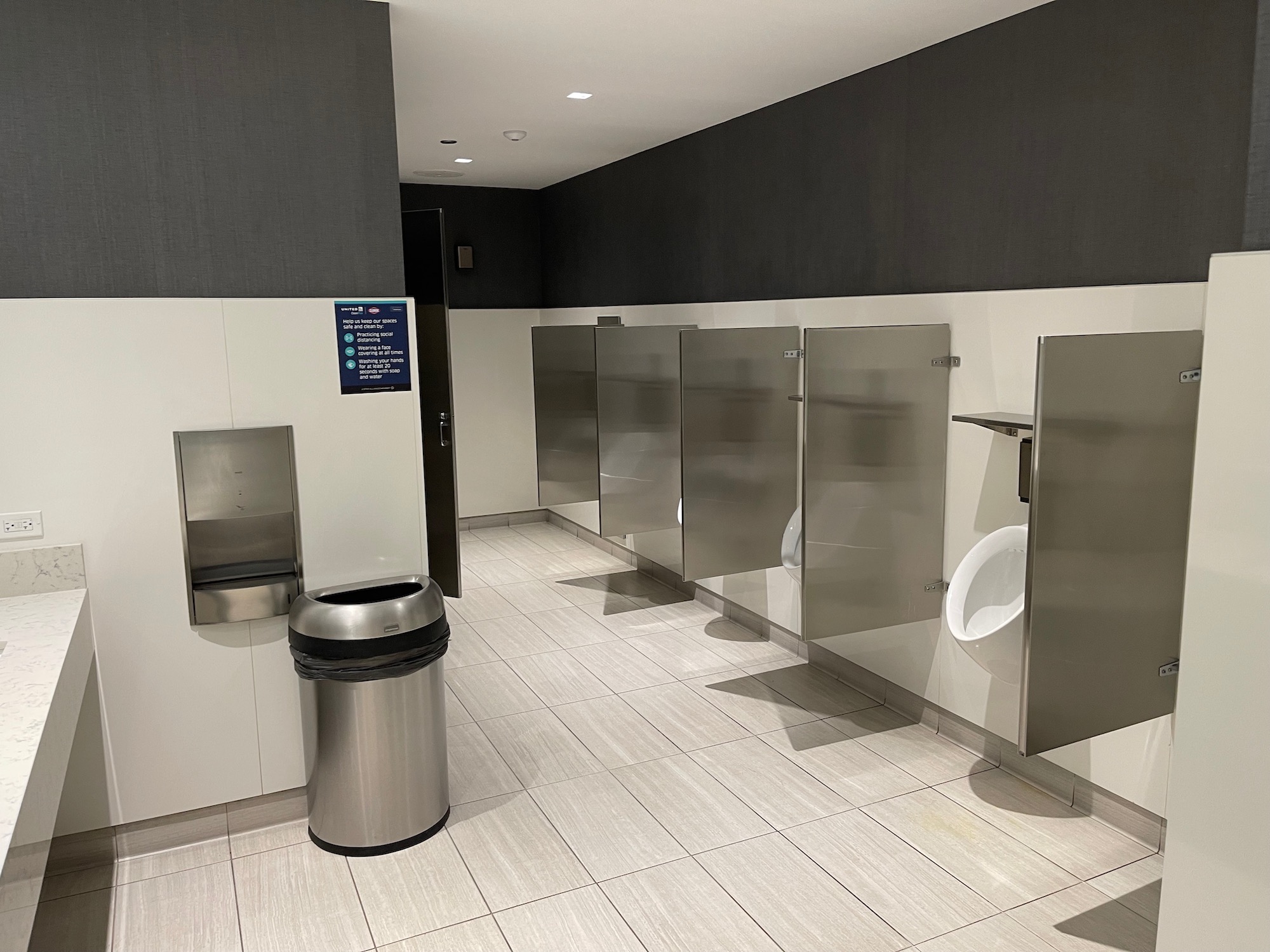 a urinals in a public bathroom