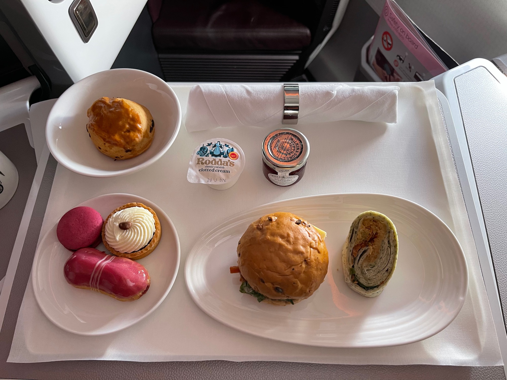 a tray of food on a table