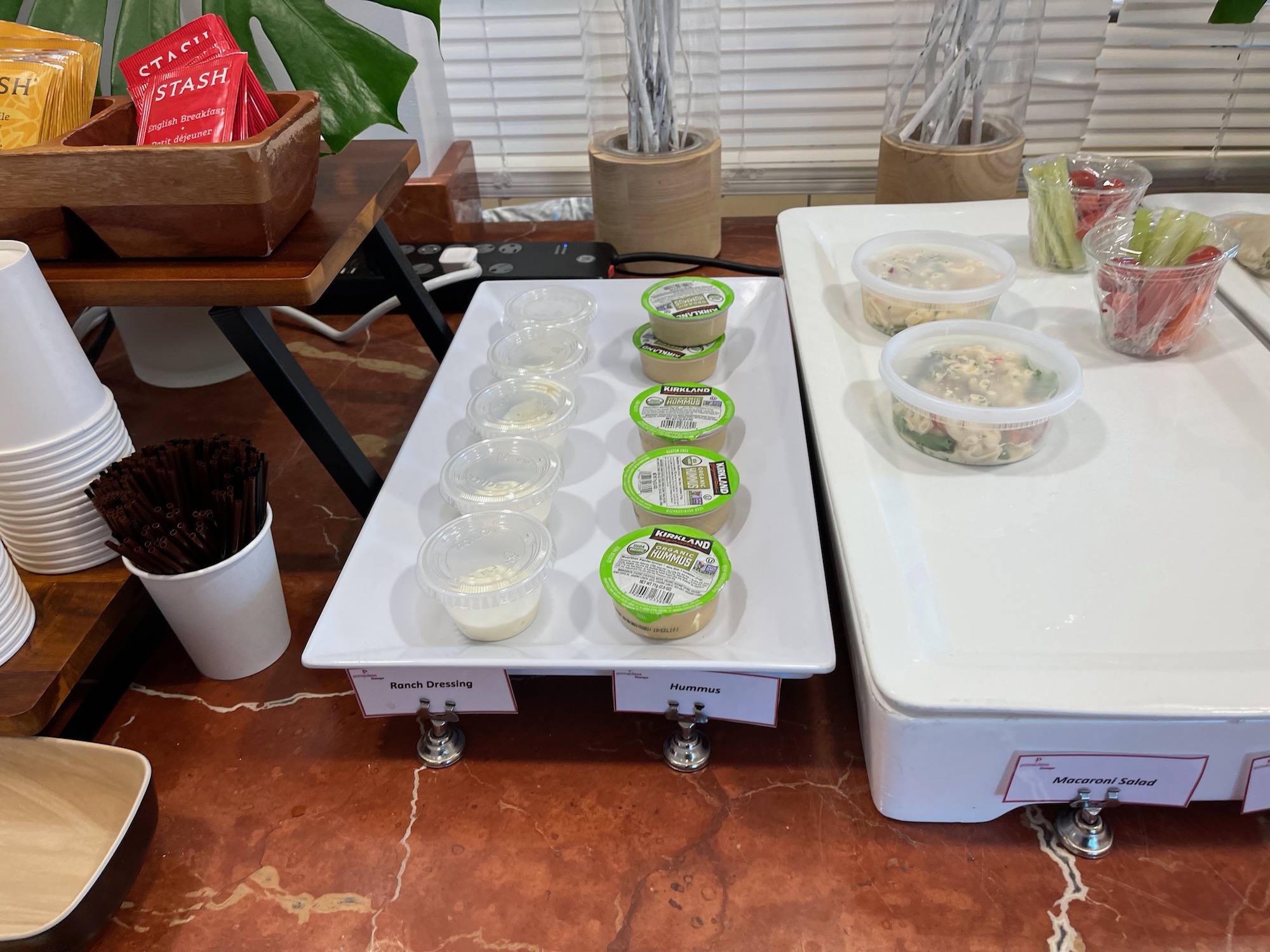 a tray of food on a table