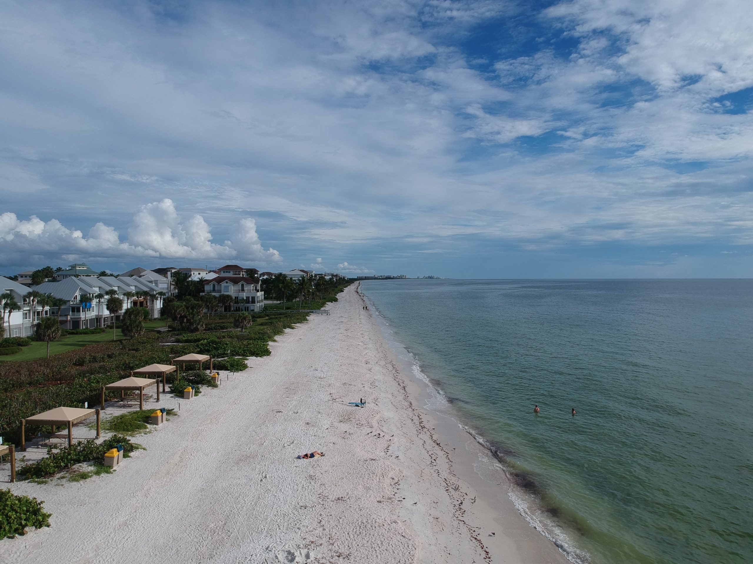 Empty bonita beach from a DJI Spark