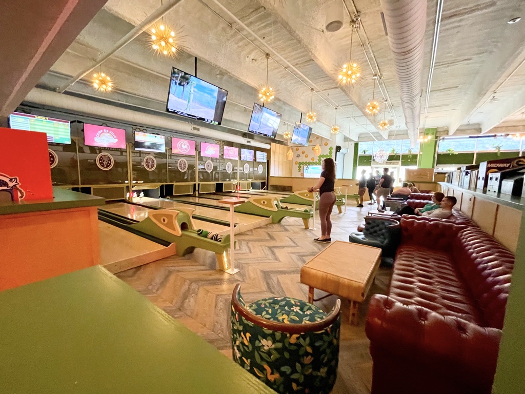 Duck pin bowling at Coop DeVille Pittsburgh Restaurants