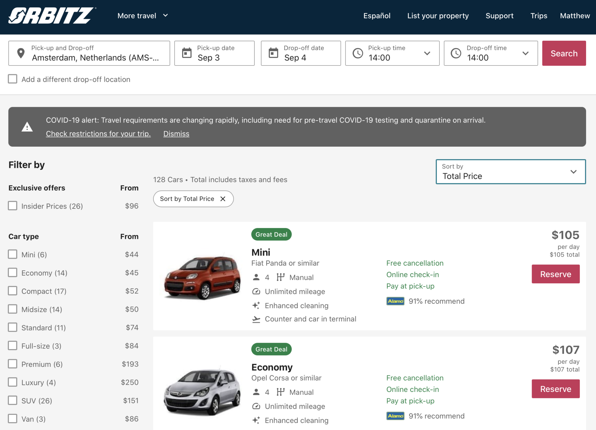 Warning Rental Car Pricing Is Obscene In Europe Too Live and Let's Fly