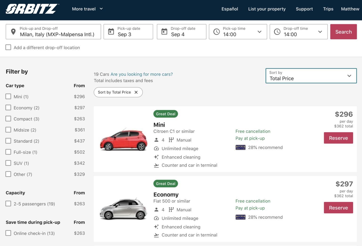Warning Rental Car Pricing Is Obscene In Europe Too Live and Let's Fly