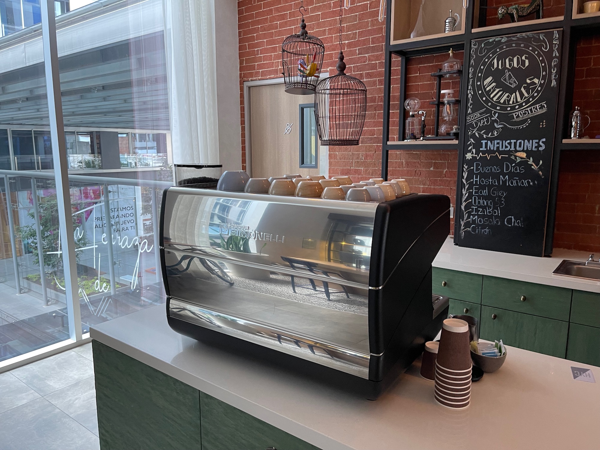 a coffee machine on a counter