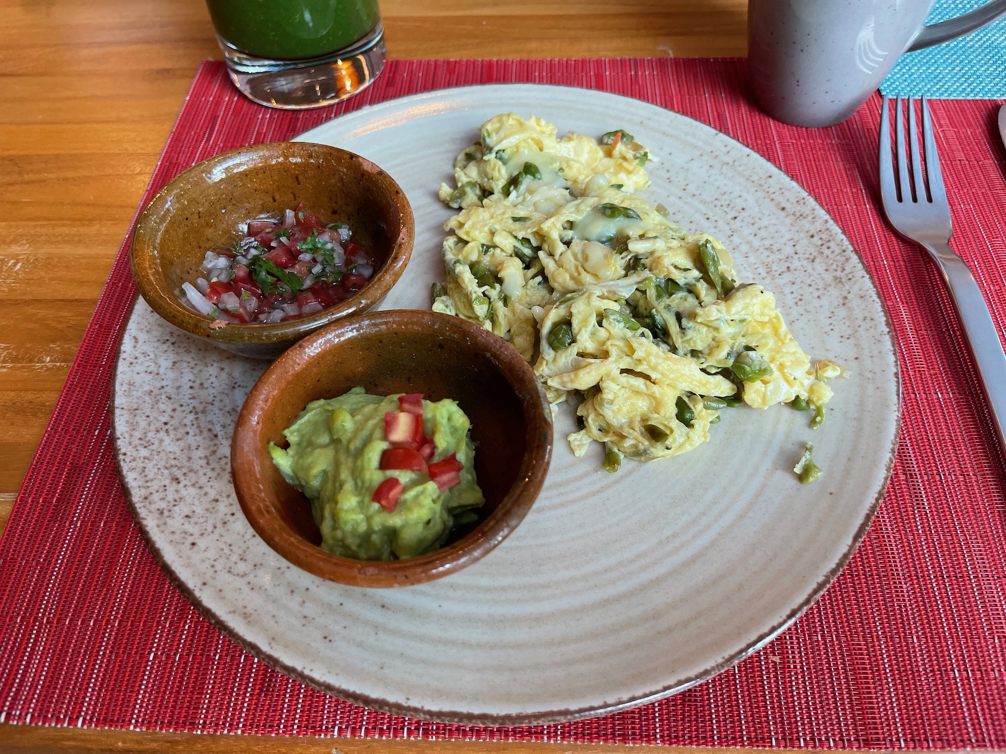 a plate of food on a table