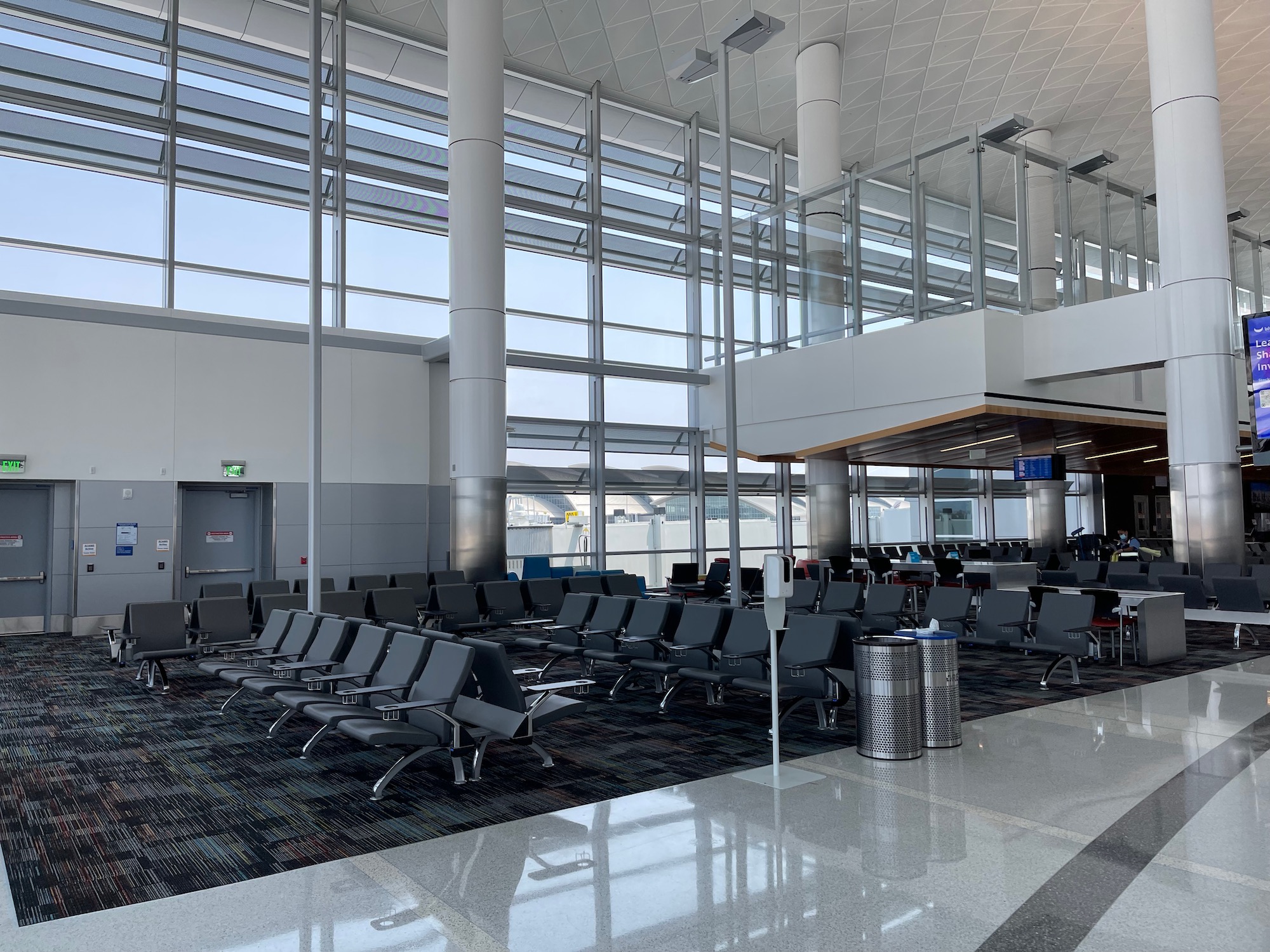 an empty airport terminal