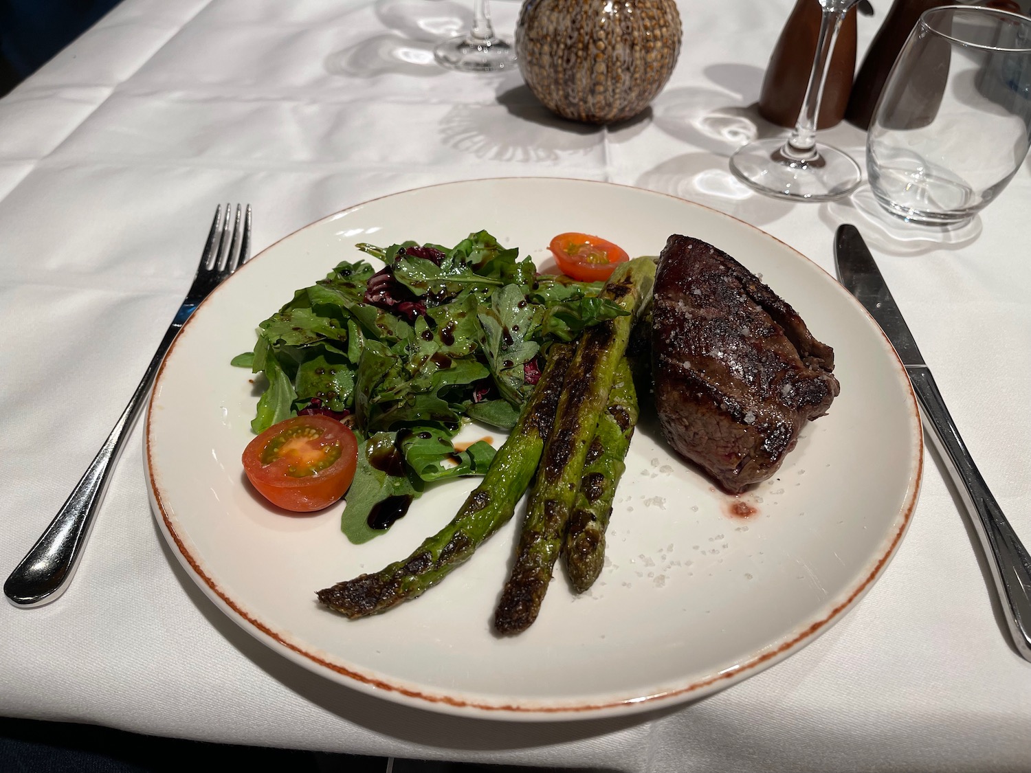 a plate of food on a table