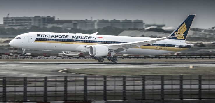 a plane taking off from a runway