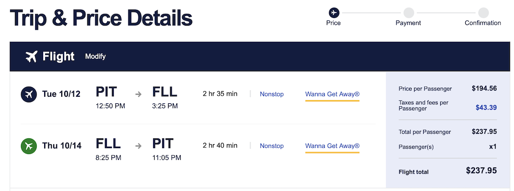 Southwest flights to Fort Lauderdale