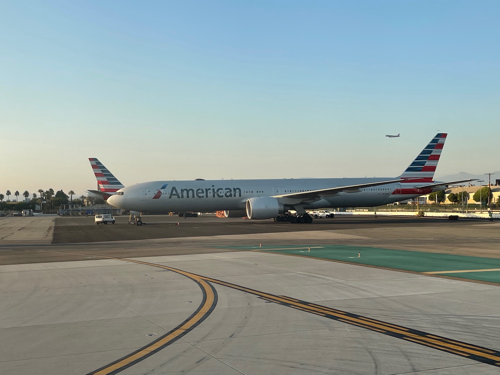 an airplane on the runway