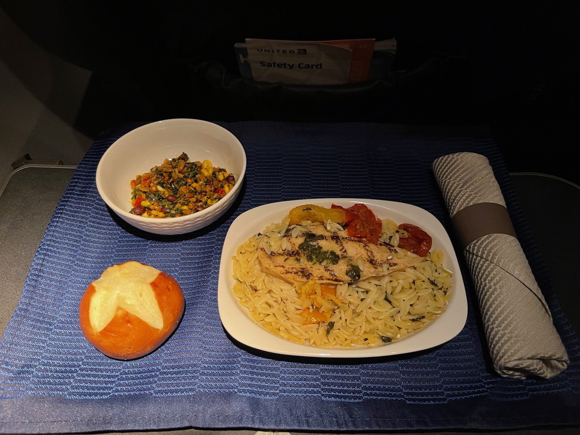 a plate of food on a table