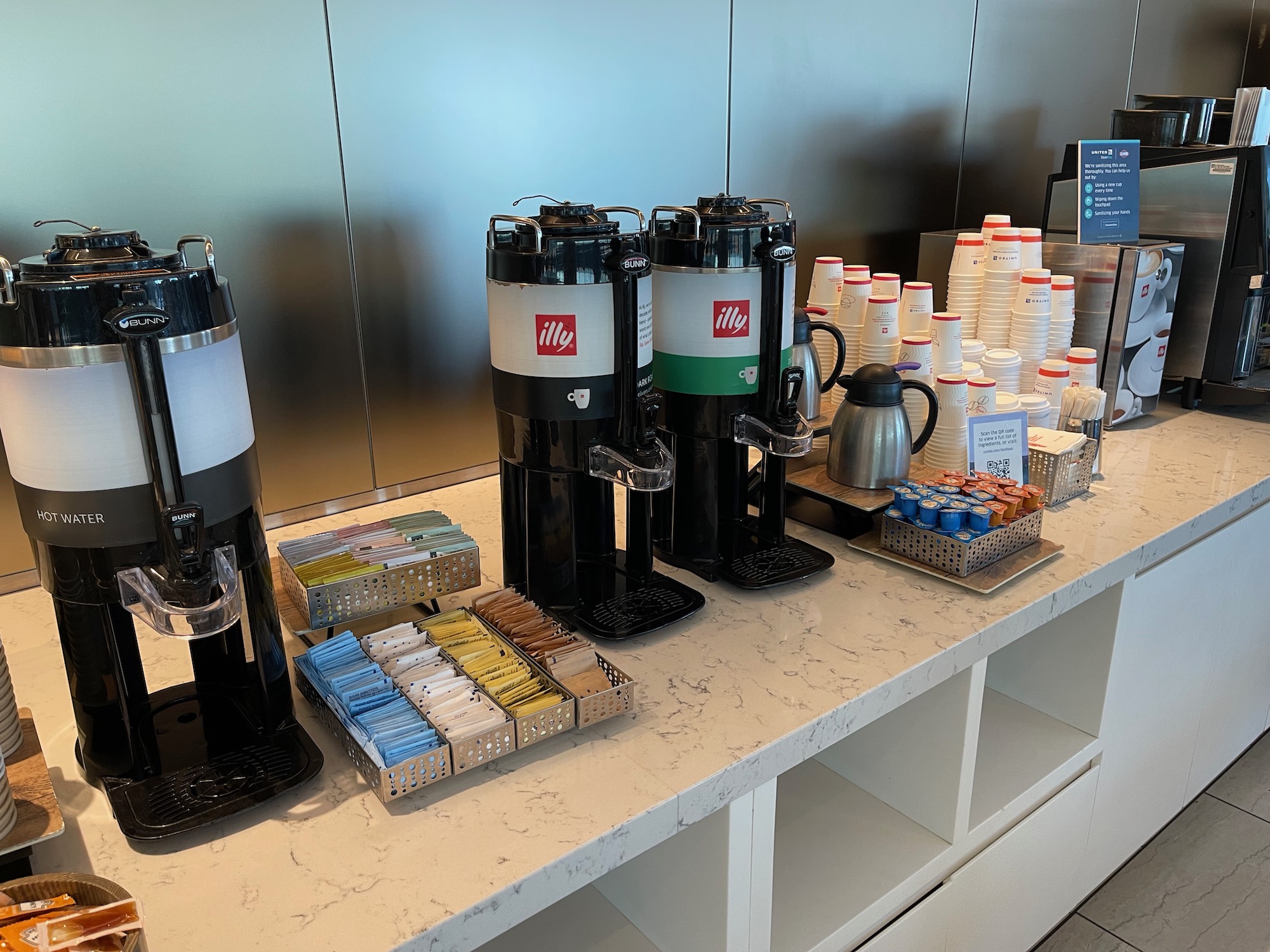 a coffee machine and other items on a counter