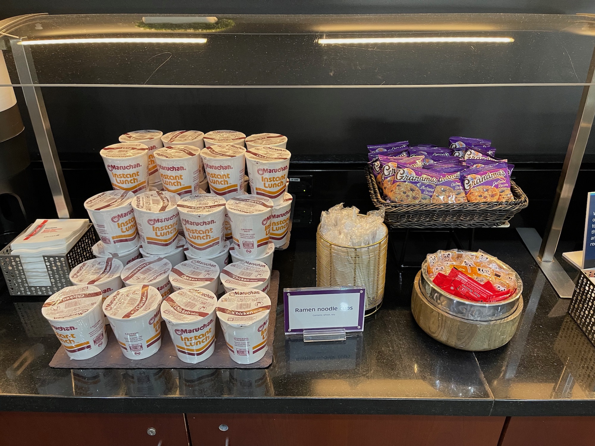 a group of food on a counter