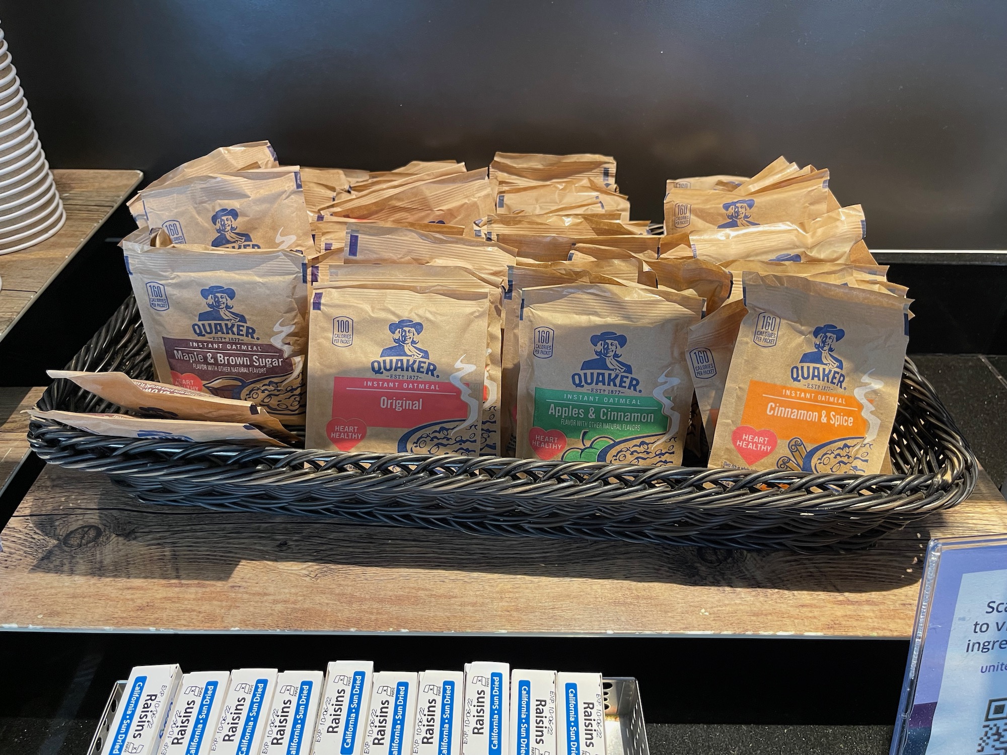 a group of brown bags in a basket