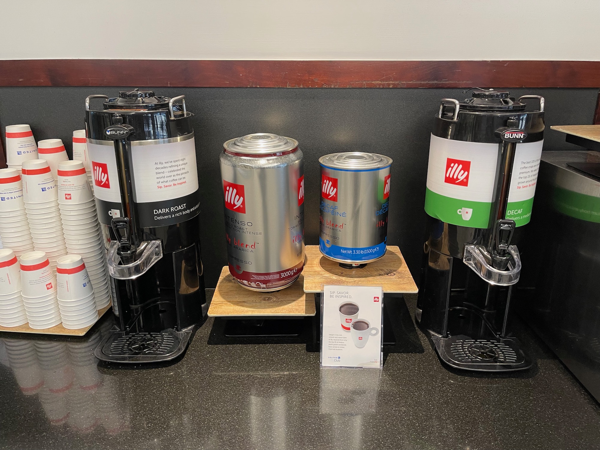 a group of coffee machines