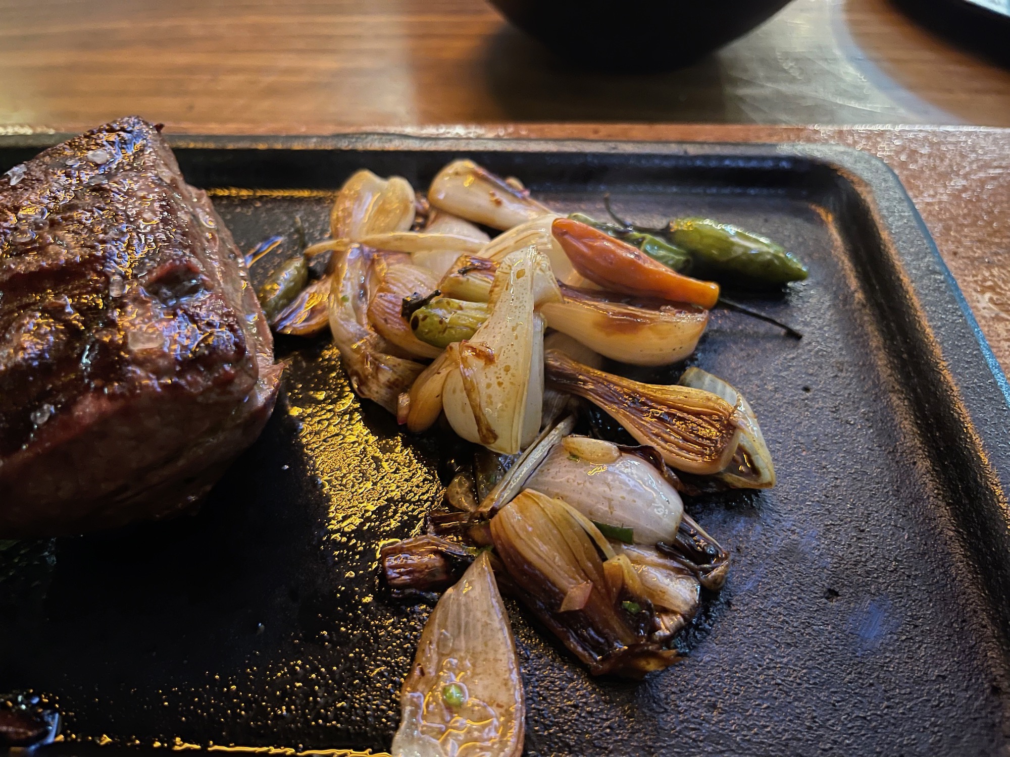 a plate of food on a table