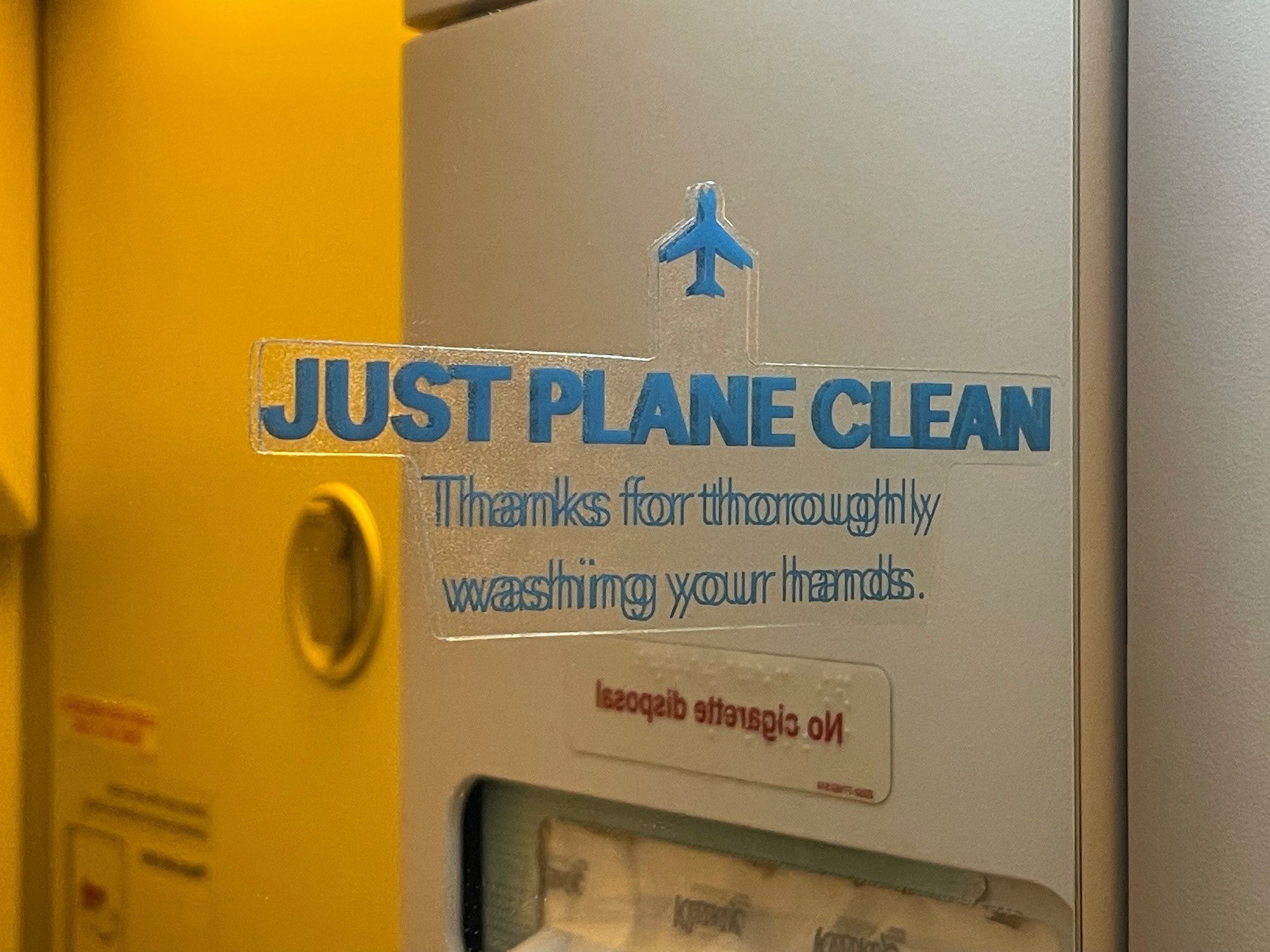 a sign on a machine