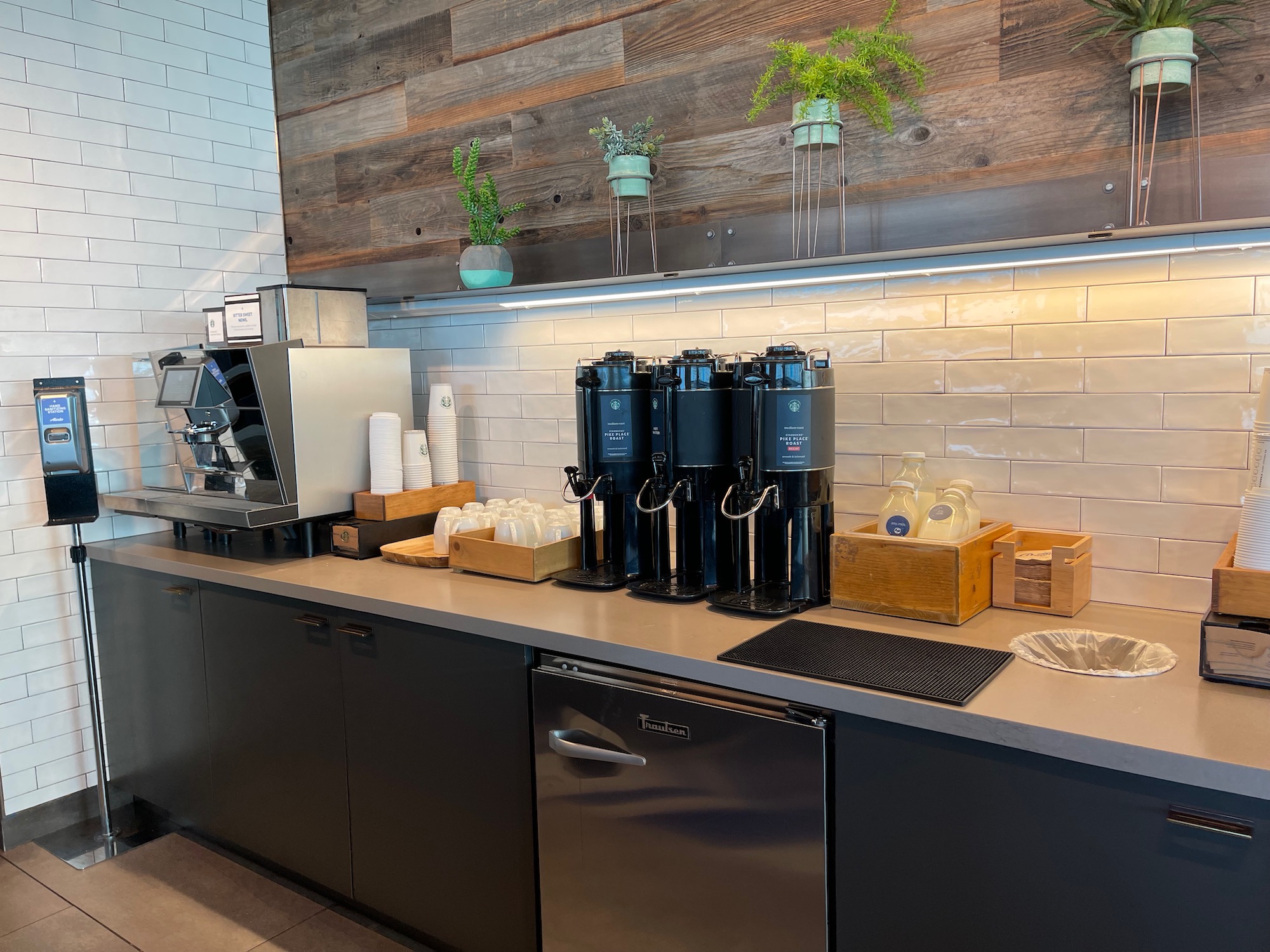 a coffee machine on a counter