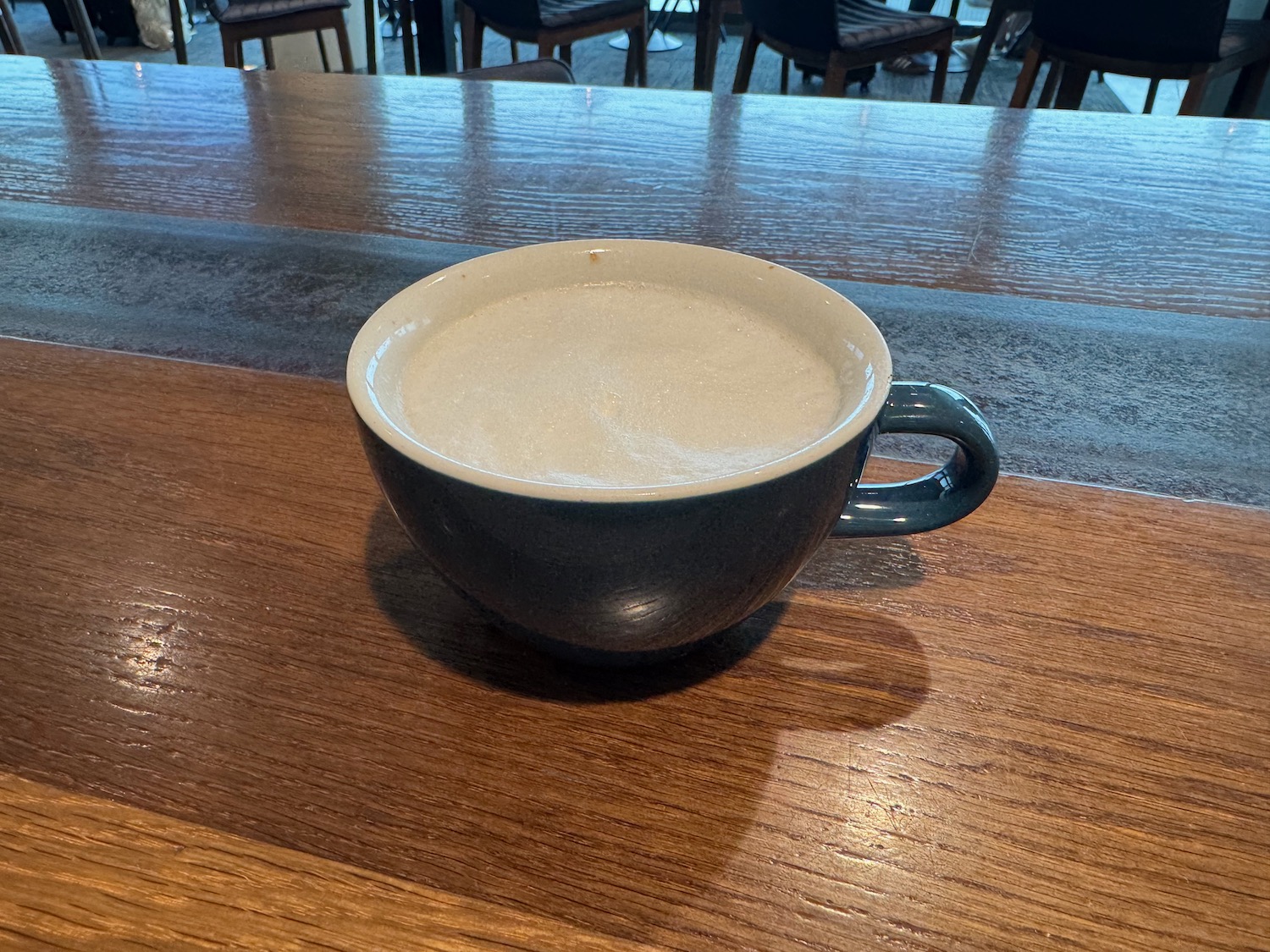 a cup of coffee on a table