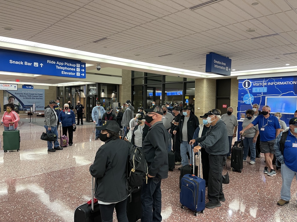 Honor Flight departing Omaha