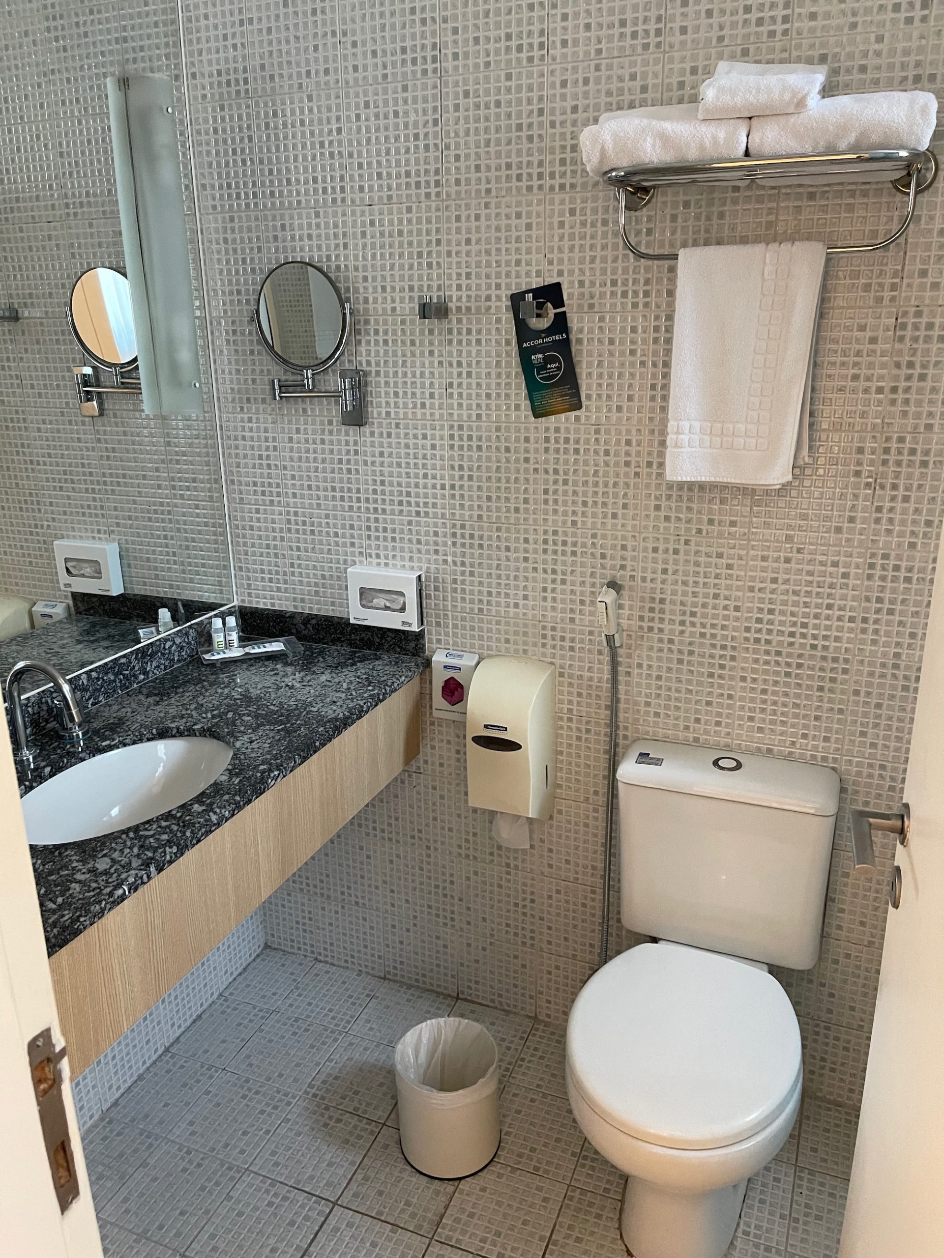 a bathroom with a sink and toilet